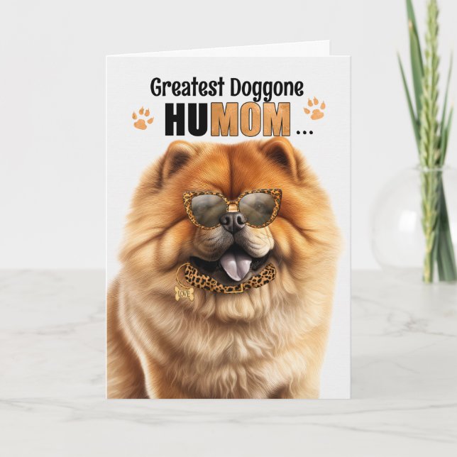 Cartes Pour Fêtes Annuelles Chow Chow Chien plus grand HuMOM Fête des Mères (Devant)