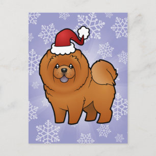 Cartes Pour Fêtes Annuelles Chow Chow de Noël