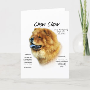 Cartes Pour Fêtes Annuelles Chow Chow History Design