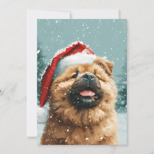Cartes Pour Fêtes Annuelles Chow Chow Noël
