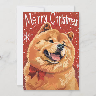 Cartes Pour Fêtes Annuelles Chow Chow Noël