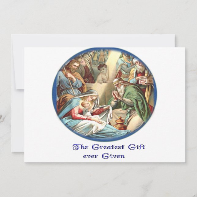 Cartes Pour Fêtes Annuelles chrétien (Devant)