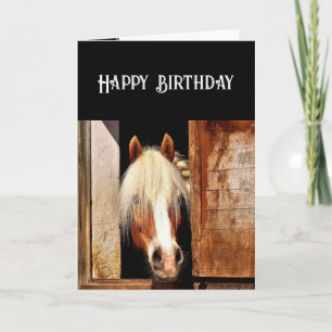 Cartes Pour Fêtes Annuelles Chrétien Anniversaire Cheval de l'Ouest Bénédictio