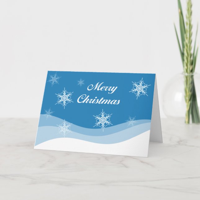 Cartes Pour Fêtes Annuelles Chrismas Snow (Devant)