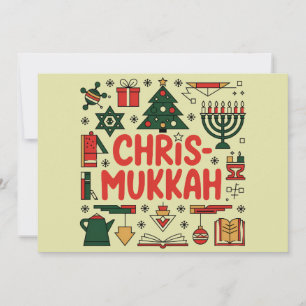 Cartes Pour Fêtes Annuelles Chrismukkah Hanoukka Noël Religieux Juif 