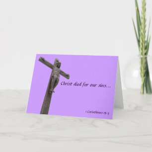 Cartes Pour Fêtes Annuelles Christ Crucifix Mort Pour Nos Péchés II