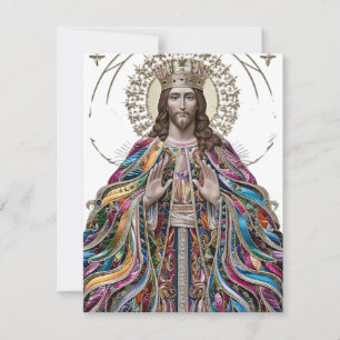 Cartes Pour Fêtes Annuelles Christ est Roi