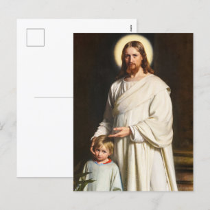Cartes Pour Fêtes Annuelles Christ et le jeune enfant par Carl Heinrich Bloch