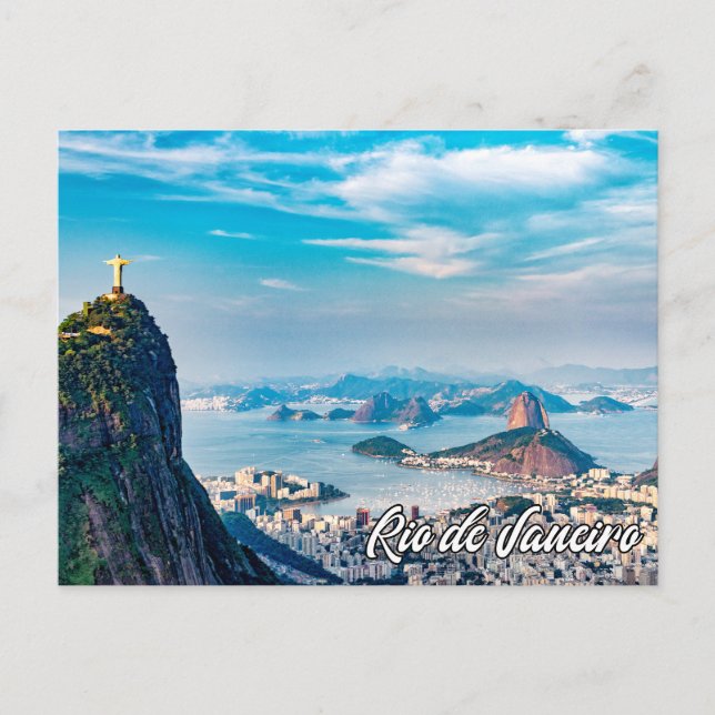 Cartes Pour Fêtes Annuelles Christ Rédempteur, Rio de Janeiro (Devant)