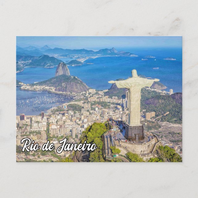 Cartes Pour Fêtes Annuelles Christ Rédempteur, Rio de Janeiro (Devant)