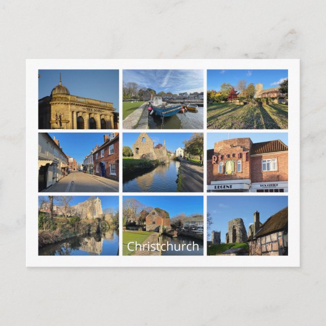 Cartes Pour Fêtes Annuelles Christchurch Holiday Postcard (Devant)