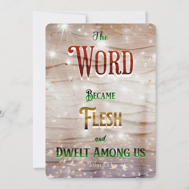 Cartes Pour Fêtes Annuelles Christian Christmas Card 2023 Design moderne (Devant)