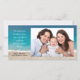 Cartes Pour Fêtes Annuelles Christian Christmas Photo Ocean and Beach