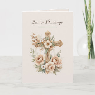 Cartes Pour Fêtes Annuelles Christian Easter Cards, Religious Blessing Cross