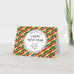 Cartes Pour Fêtes Annuelles Christian GHANA Bonne Année