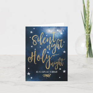 Cartes Pour Fêtes Annuelles Christian Holiday Card Soirée Sainte Nuit Silencie