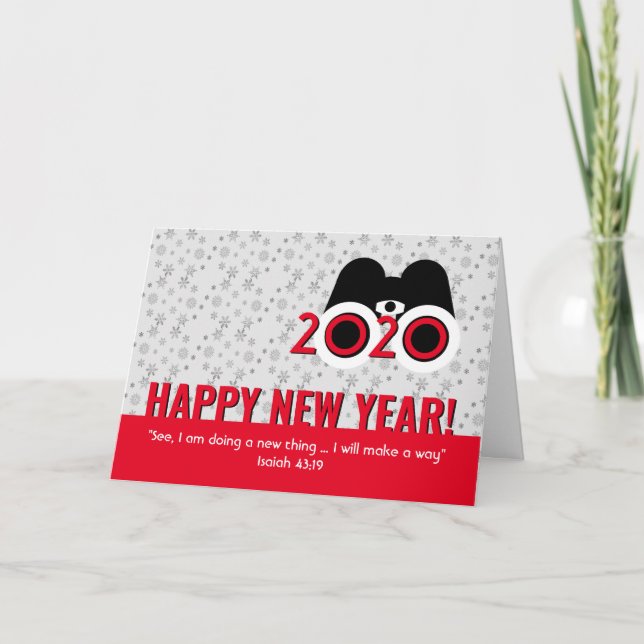 Cartes Pour Fêtes Annuelles Christian JE FAIS UNE NOUVELLE CHOSE Nouvel An 202 (Devant)