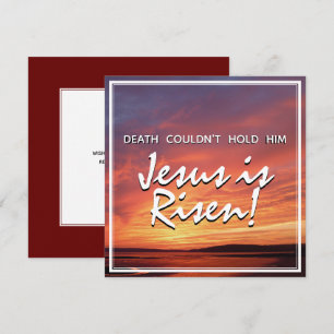 Cartes Pour Fêtes Annuelles Christian JESUS EST REMENU Pâques