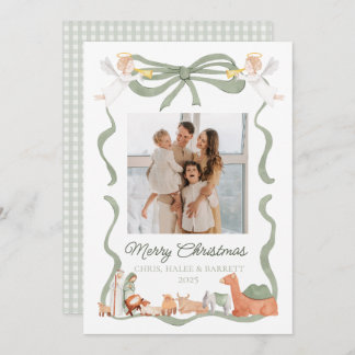 Cartes Pour Fêtes Annuelles Christian Nativity Photo Greeting Christmas Card