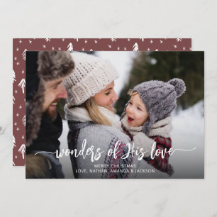 Cartes Pour Fêtes Annuelles Christian se demande de son amour Noël