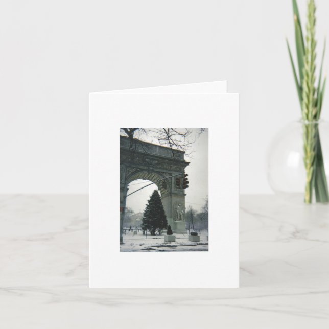 Cartes Pour Fêtes Annuelles Christmas à New York (Devant)