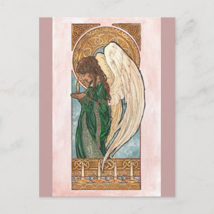Cartes Pour Fêtes Annuelles Christmas Angel Postcard