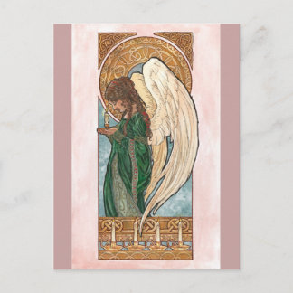 Cartes Pour Fêtes Annuelles Christmas Angel Postcard