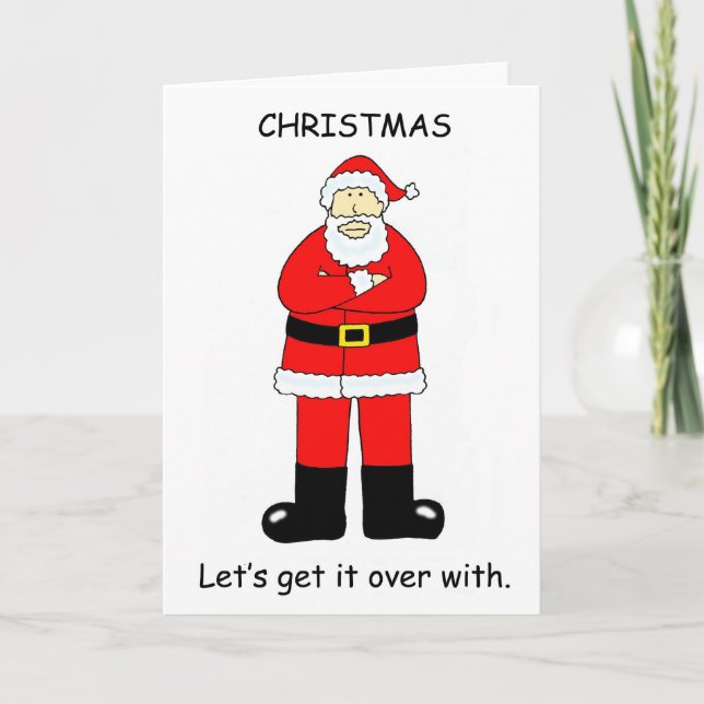 Cartes Pour Fêtes Annuelles Christmas Bah Humbug (Devant)