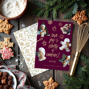 Cartes Pour Fêtes Annuelles Christmas Baking Cookie Cutter Family Photo Frame