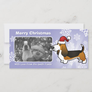 Cartes Pour Fêtes Annuelles Christmas Basset Hound