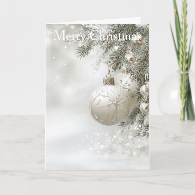 Cartes Pour Fêtes Annuelles Christmas Bauble (Devant)