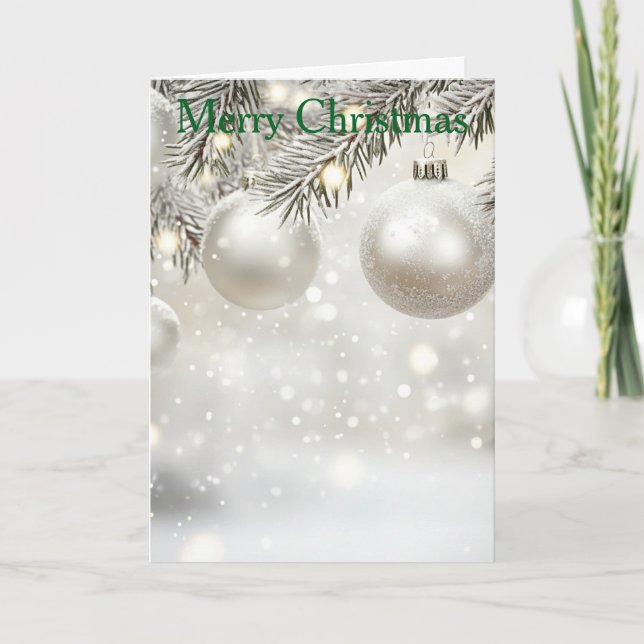 Cartes Pour Fêtes Annuelles Christmas Bauble (Devant)