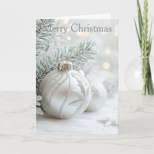 Cartes Pour Fêtes Annuelles Christmas Bauble (Devant)