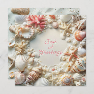 Cartes Pour Fêtes Annuelles Christmas Beach Seas & Salutations