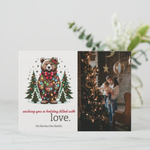 Cartes Pour Fêtes Annuelles Christmas Bear