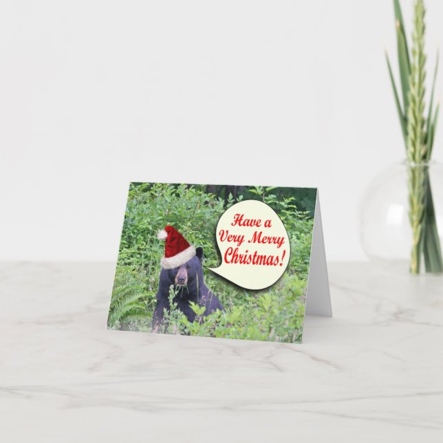 Cartes Pour Fêtes Annuelles Christmas Bear (Devant)
