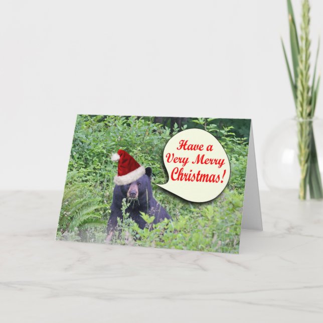 Cartes Pour Fêtes Annuelles Christmas Bear (Devant)