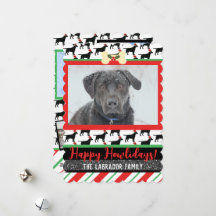 Christmas Black Lab Dog Ajouter Votre Photo