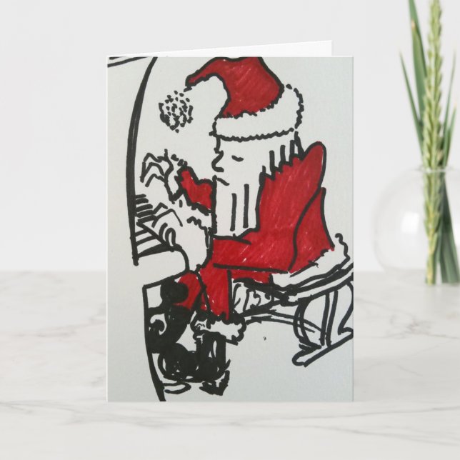 Cartes Pour Fêtes Annuelles Christmas Blues Piano (Devant)