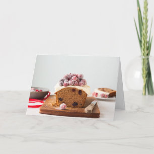 Cartes Pour Fêtes Annuelles Christmas cake blank greeting card