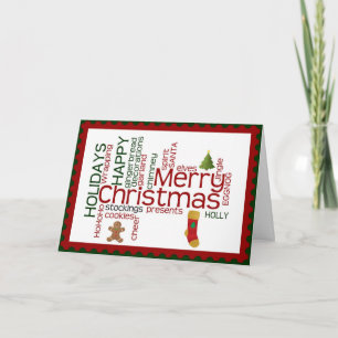 Cartes Pour Fêtes Annuelles Christmas Card for Family, Friends, Co-Workers