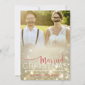 Cartes Pour Fêtes Annuelles Christmas Card: Married Christmas - Custom photo