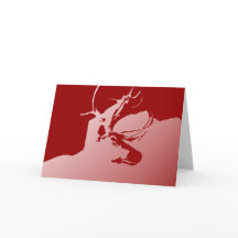 Christmas card : Norwegian Reindeer