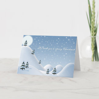 Cartes Pour Fêtes Annuelles Christmas Card Snowy Mountains