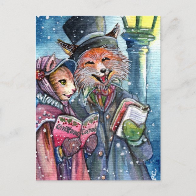 Cartes Pour Fêtes Annuelles Christmas Carol (Devant)