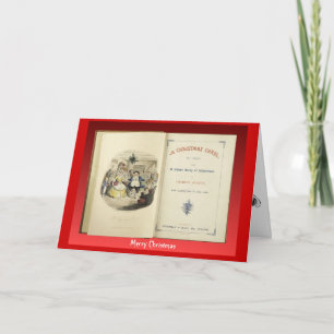 Cartes Pour Fêtes Annuelles Christmas Carol, Frontispiece de First Edition