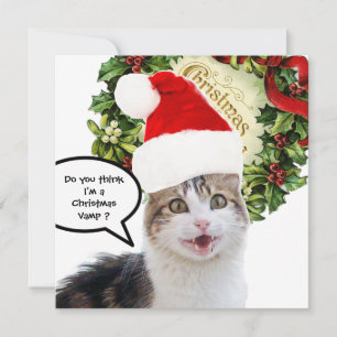 Cartes Pour Fêtes Annuelles CHRISTMAS CAT, Groved
