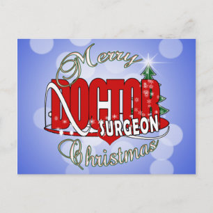 CARTES POUR FÊTES ANNUELLES CHRISTMAS CHIRURGIEN DOCTEUR
