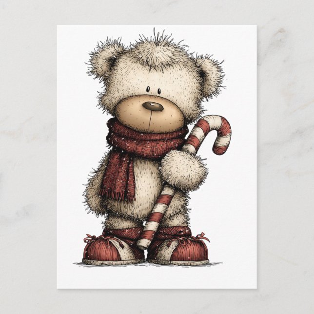 Cartes Pour Fêtes Annuelles Christmas Clipart Collection | Teddy Bear  (Devant)