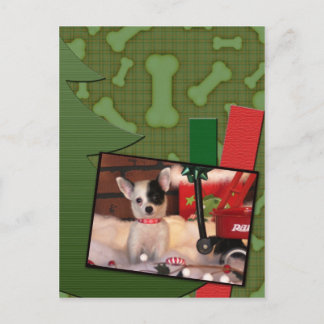Cartes Pour Fêtes Annuelles Christmas Cute Puppy Chihuahua Spots